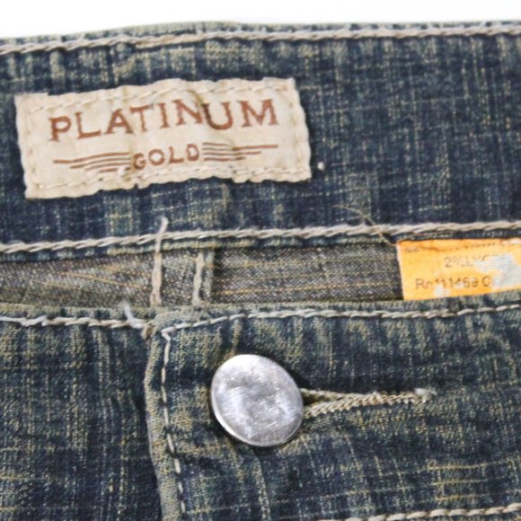 MEN'S MODE PLATINUM DARK GRAY JEANS - Picture 8 of 8